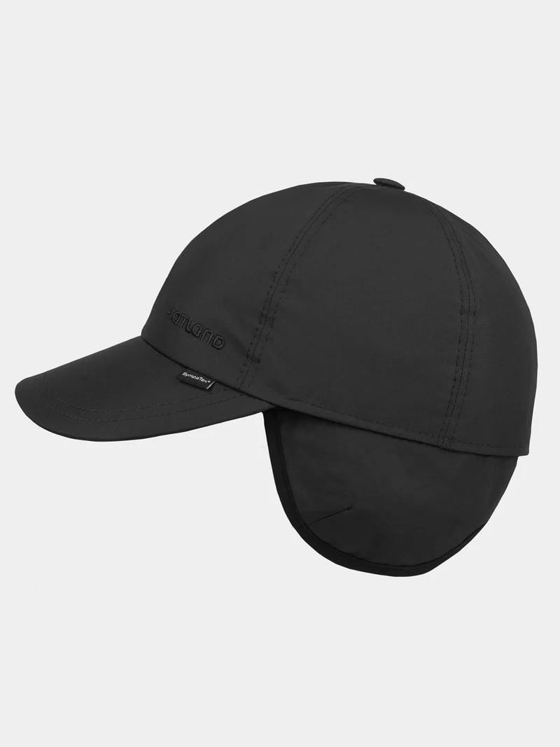 Morris - Sympatex baseball cap met oorflap - Zwart