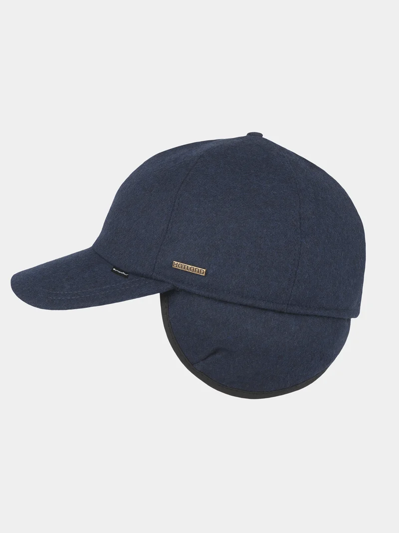 Ruston - Sympatex pet met oorflap - Marine blauw