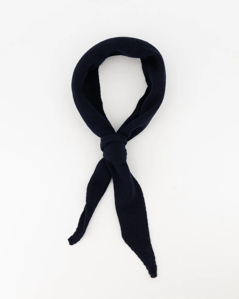 Cashmere sjaaltje Kaia Donkerblauw