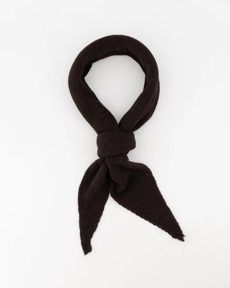 Cashmere sjaaltje Kaia Donkerbruin