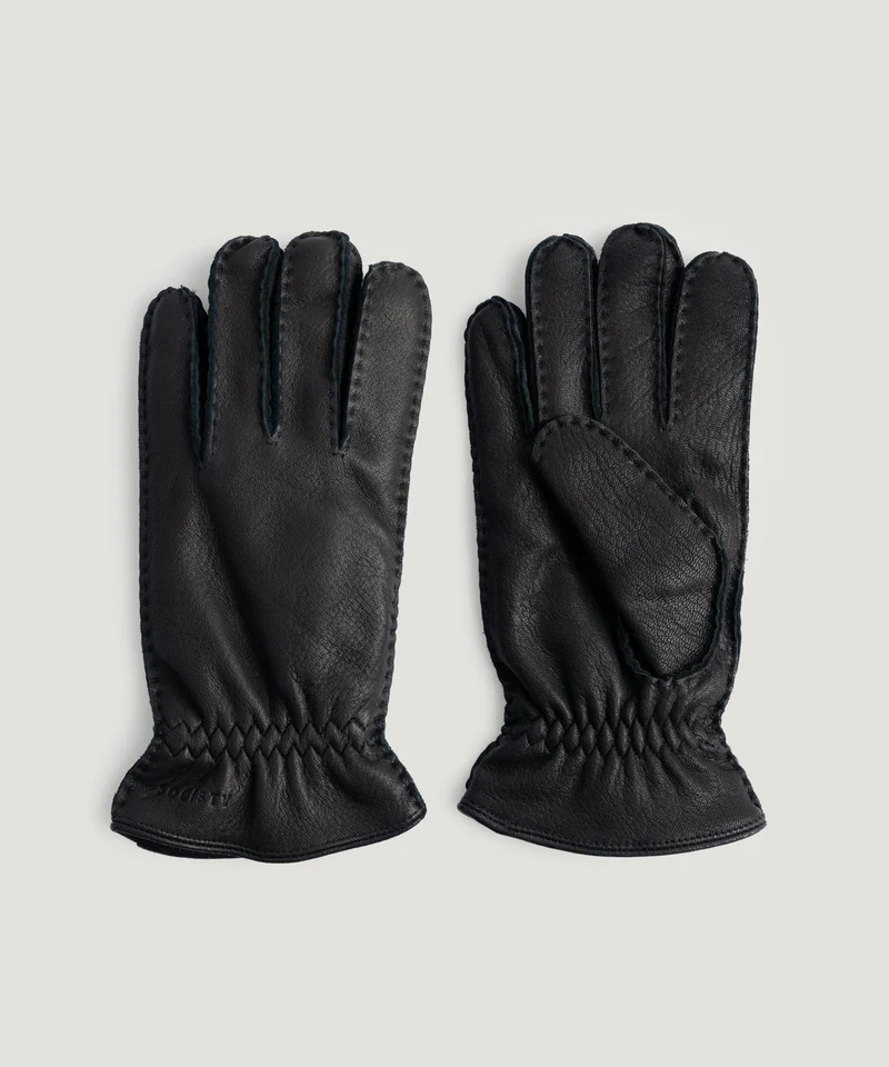 Handschoenen leer zwart