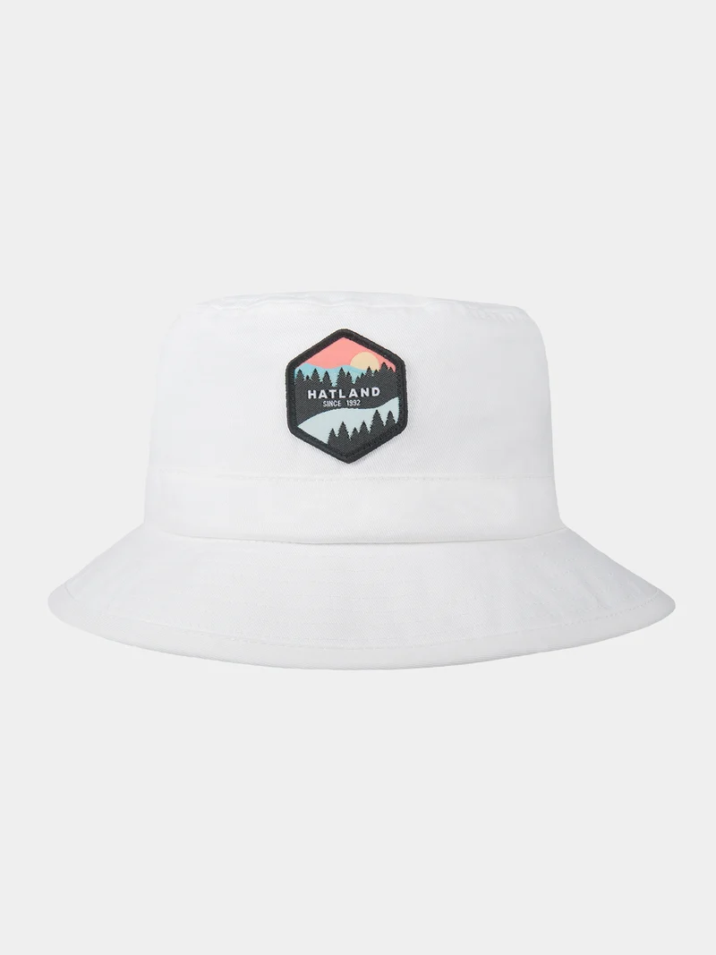 YOLO - Katoenen bucket hoed - Wit