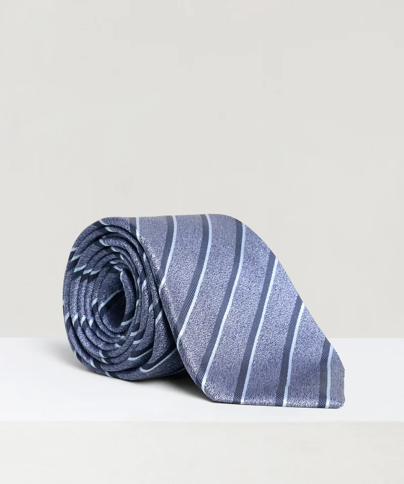 Das gestreept zijde blauw