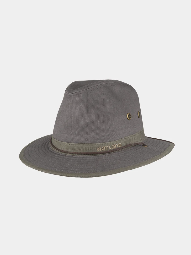 Campwood - Katoenen fedora hoed - Antraciet