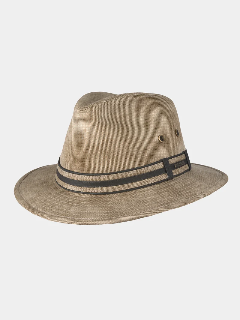 Ernesto - Katoenen fedora hoed - Beige