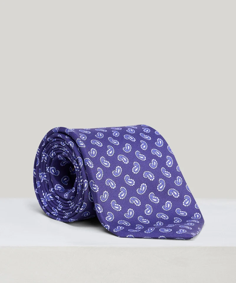 Das zijde paars paisley