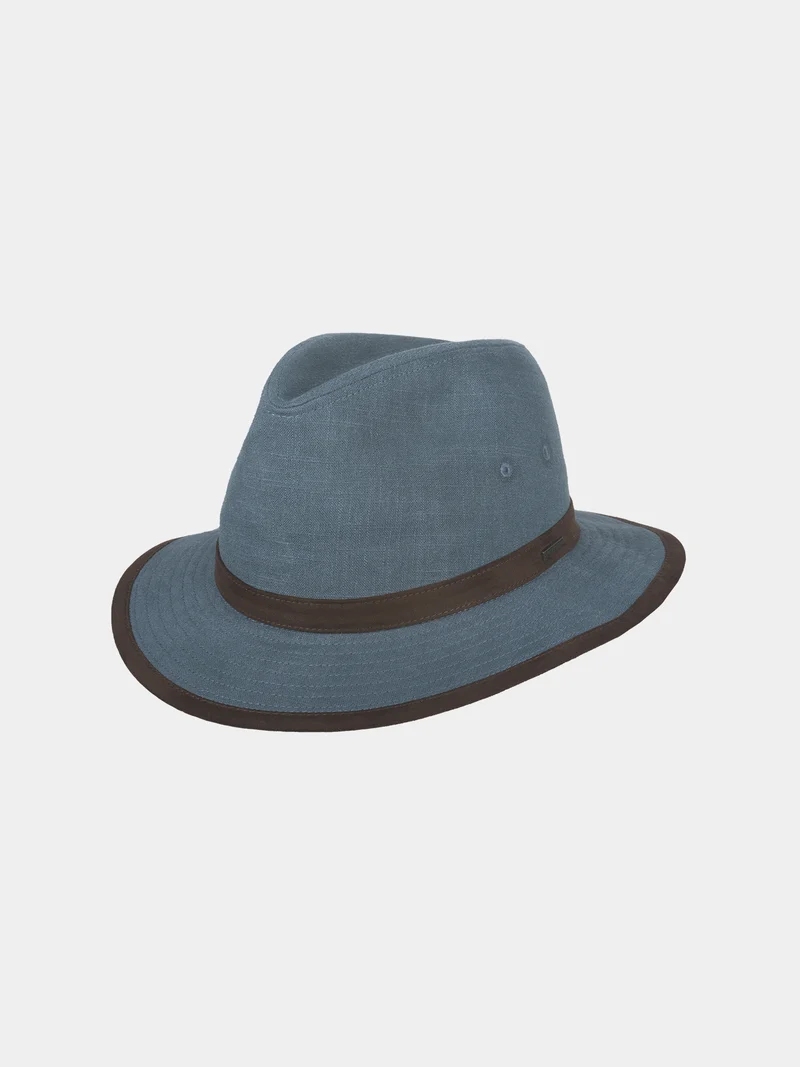 Esteban - Linnen hoed - Blauw