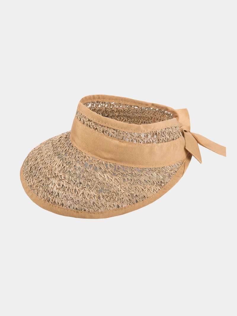 Eliza - Zeegras zonneklep - Beige