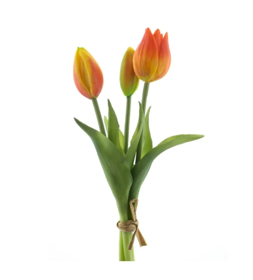 Real Touch Holland Tulip bundle Sally x3 orange 25cm