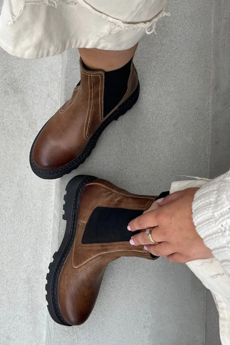 Copenhagen Shoes - Ankle Boot Cs9054 - 0500 - Brown/Black
