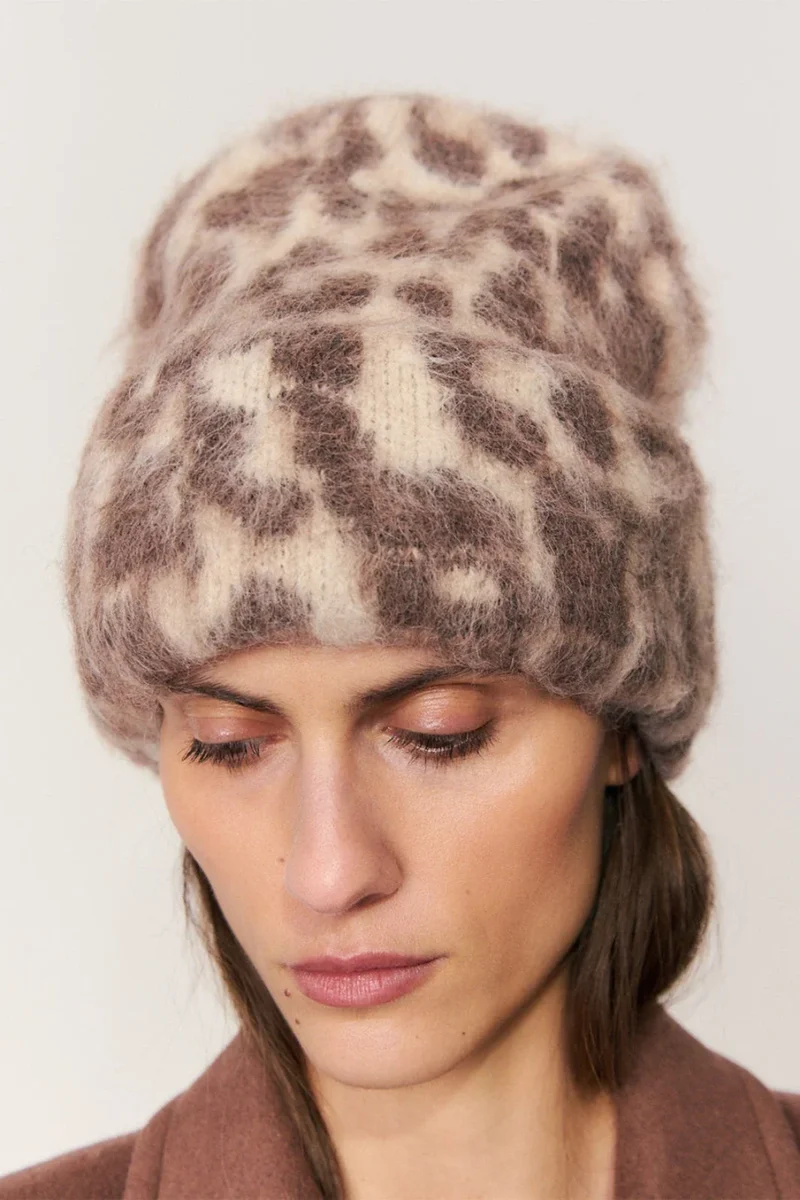 Lala Berlin - Lala Beanie 4 10025661 - Cream Leo Jacquard