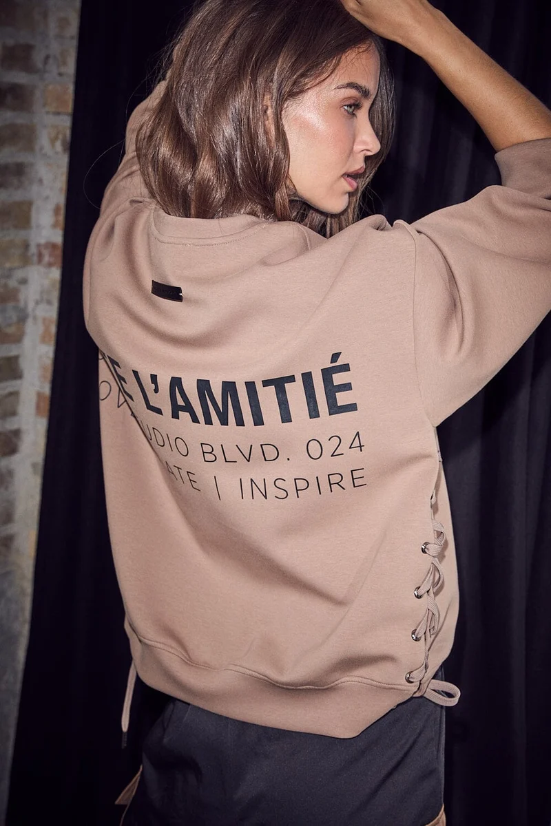 Haute L'Amitié - New Studio Tie Sweat HL10714 - Walnut