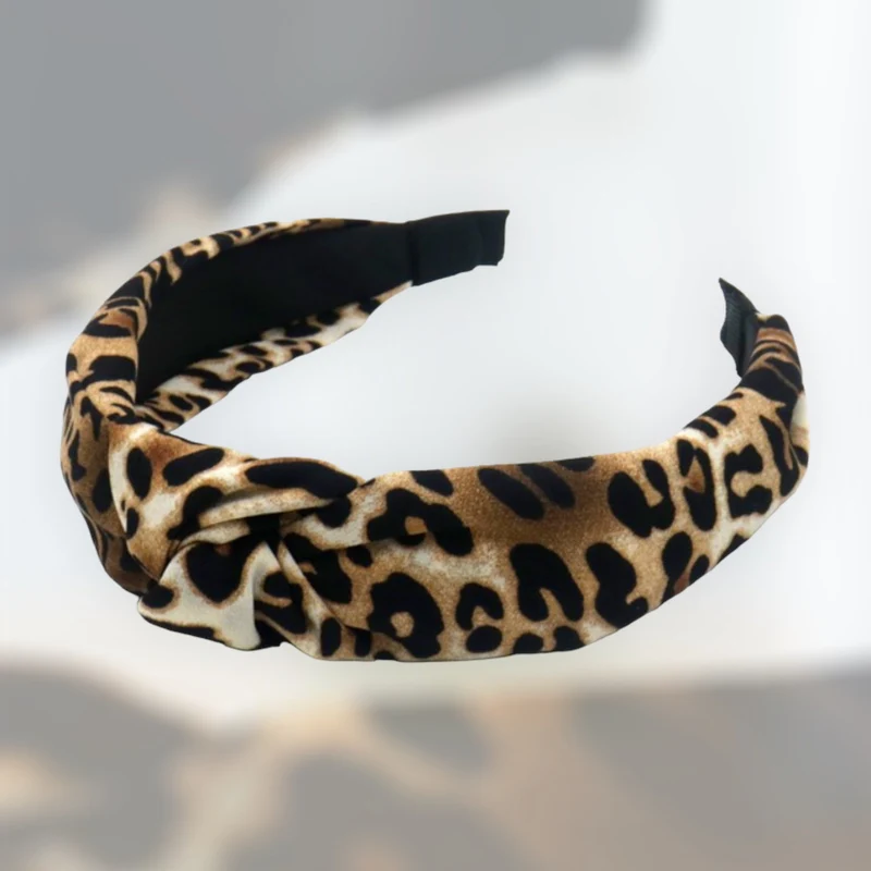 Diadeem knoop Silk Leo Bruin