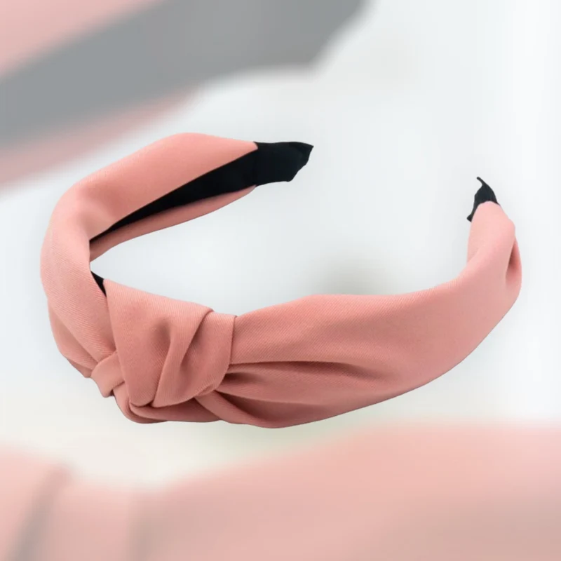 Diadeem knoop Silk Roze