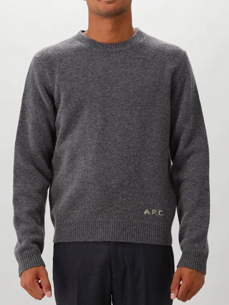 A.P.C. Gebreide Trui Grijs Edmond