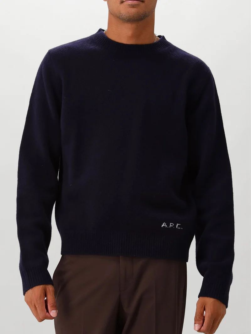 A.P.C. Gebreide Trui Blauw Edmond