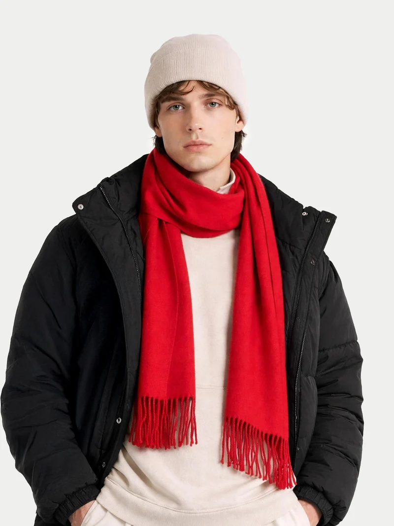 Cashmere Fringed Scarf