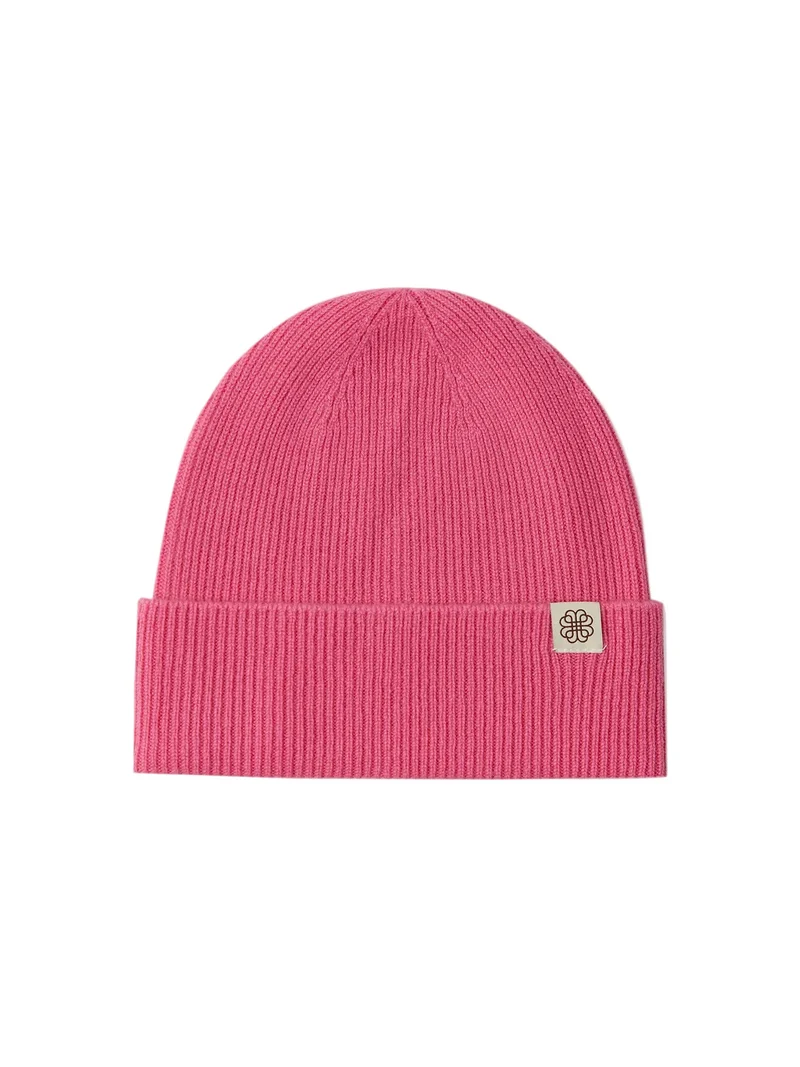 Cashmere Rib Knit Beanie