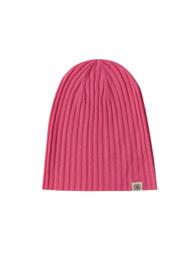 Cashmere Rib Knit Hat