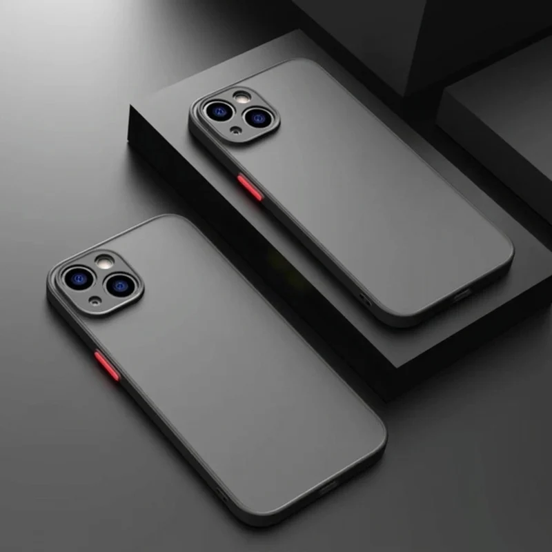 Minimalistische doorzichtige telefoonhoes van acryl
