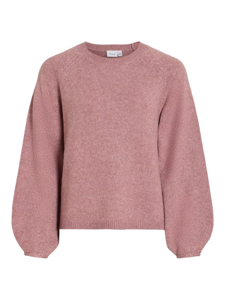VISAPNA O-NECK L/S KNIT TOP/P