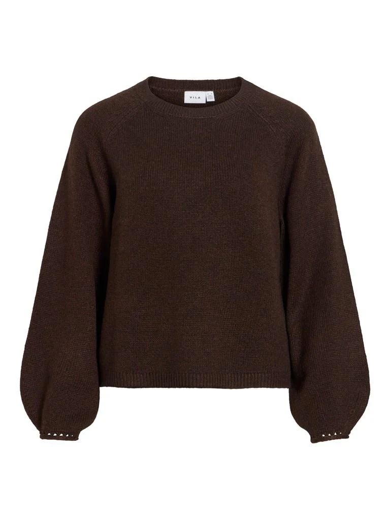 VISAPNA O-NECK L/S KNIT TOP/P