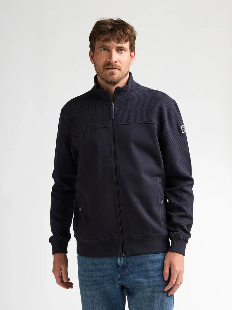 Sweatvest met wafelstructuur ironcore