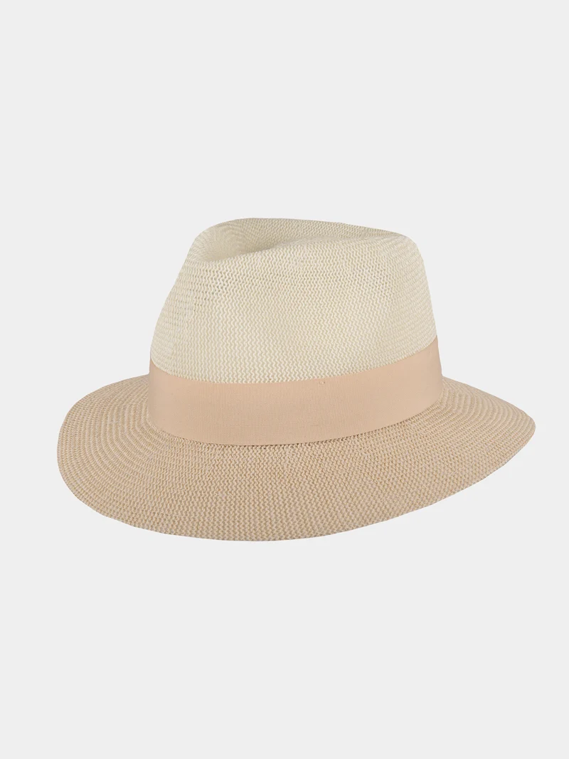 Donna - Stijlvolle toyo hoed - Beige