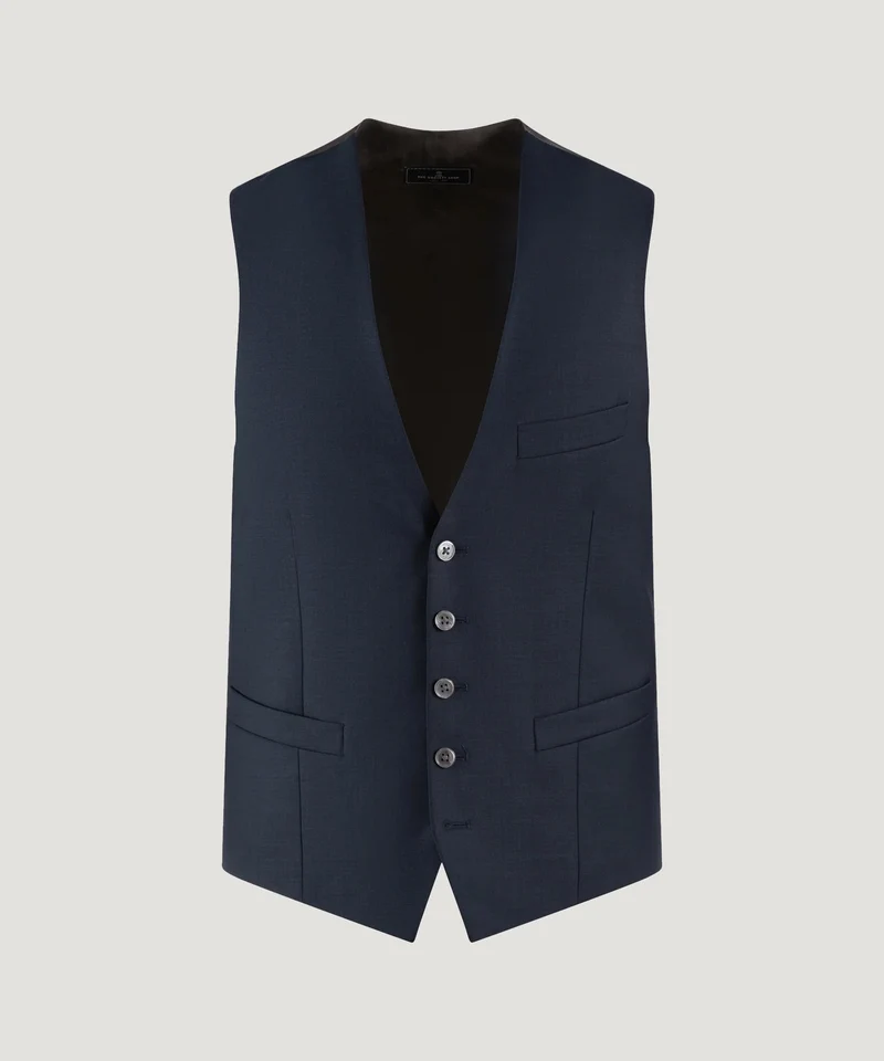 Gilet navy wol