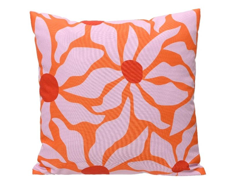 Kussen polyester buiten roze/kleur