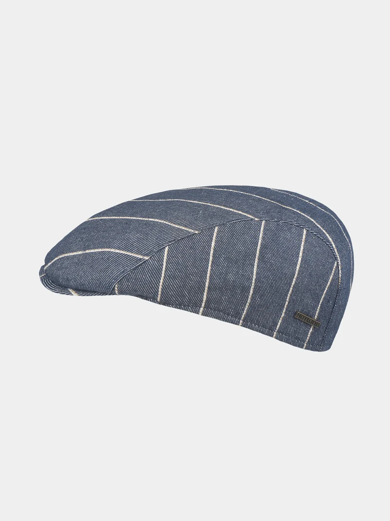 Ensa - Katoenen flatcap - Marine blauw