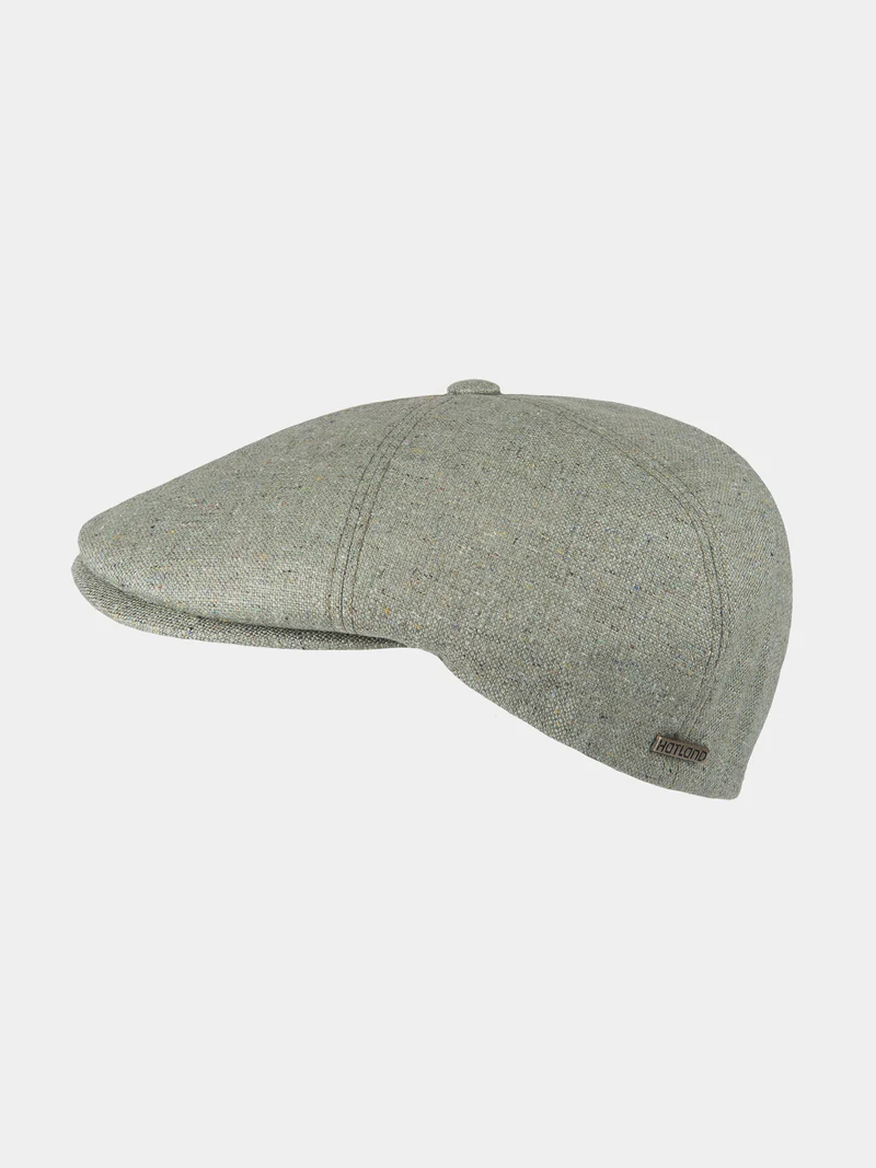 Chris - Zijde flat cap - Groen