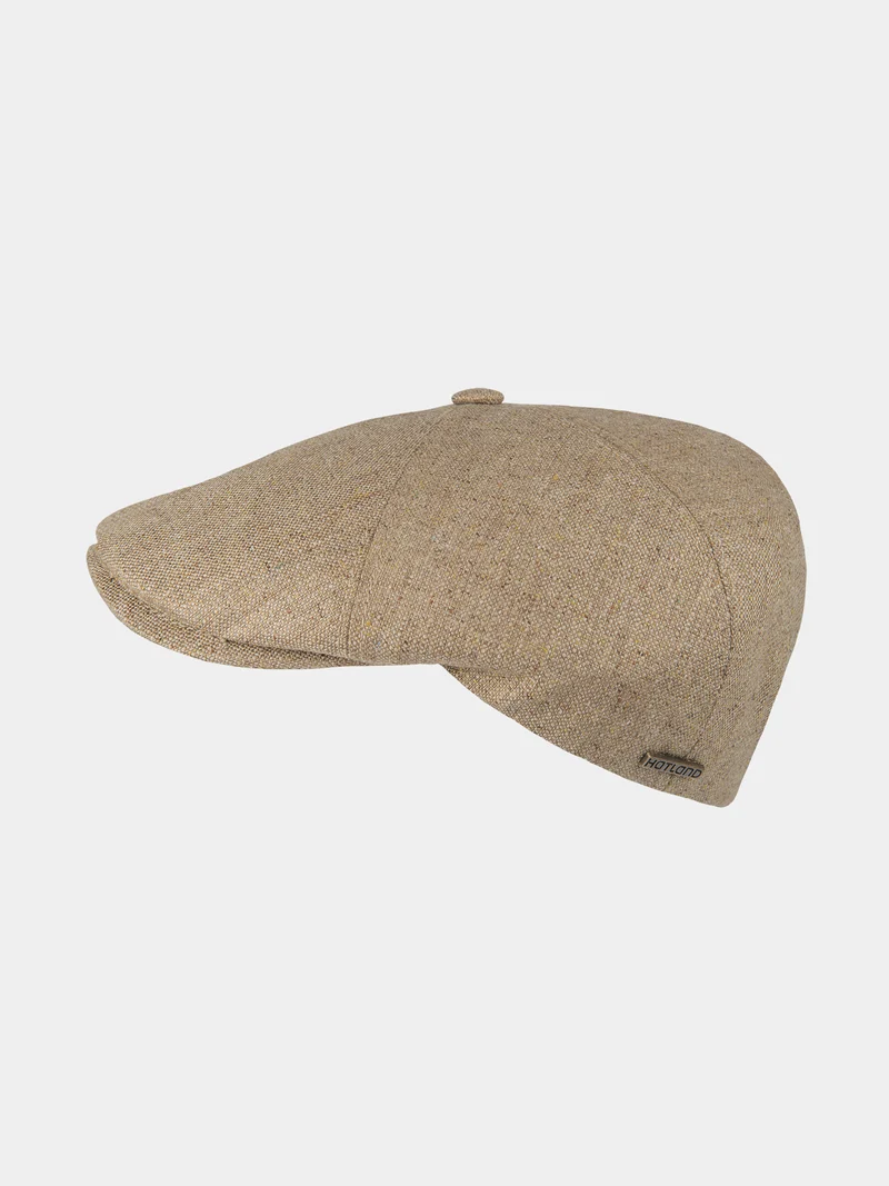 Chris - Zijde flat cap - Beige