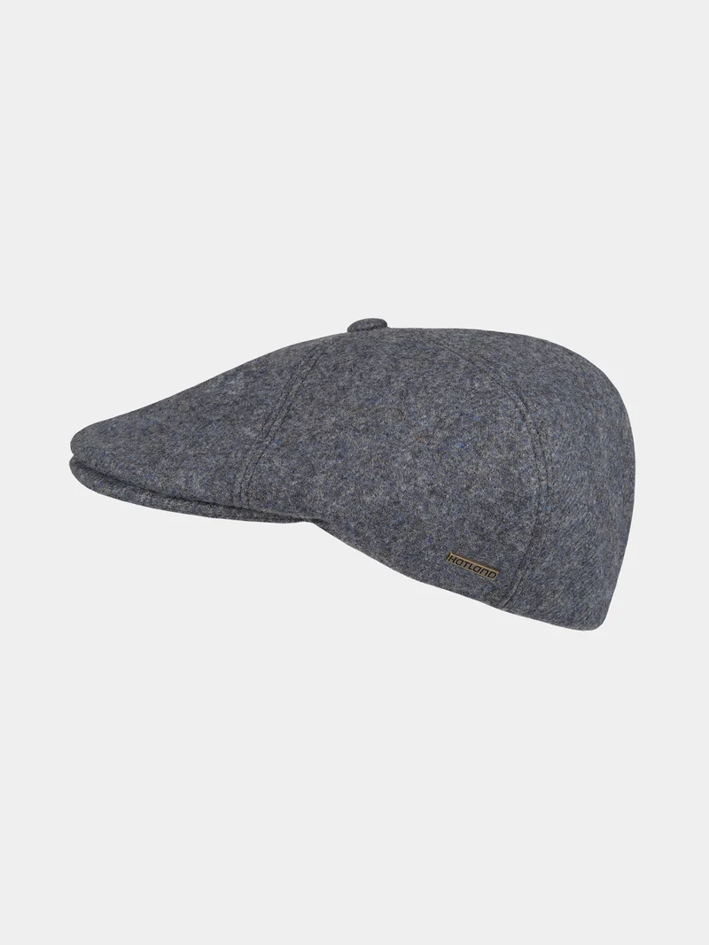 Cassius - Wollen flatcap - Blauw