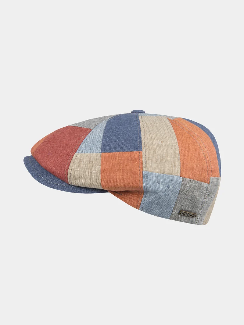 Duran - Linnen patchwork flatcap - Meerdere kleuren
