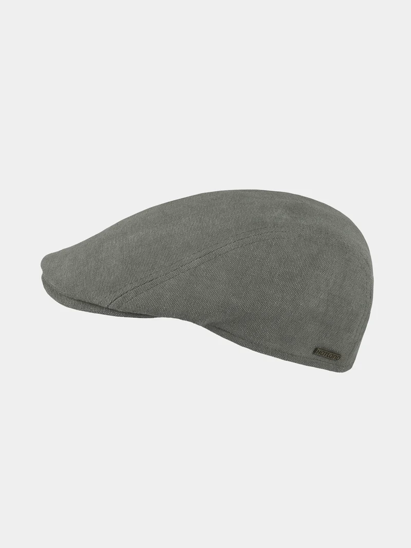 Edson - Canvas flat cap - Groen