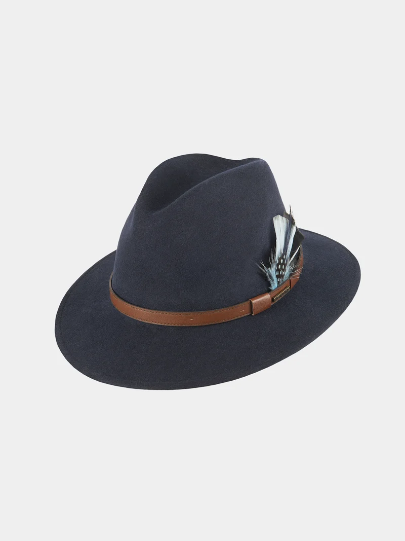 Albertis - Vilten hoed - Marine blauw