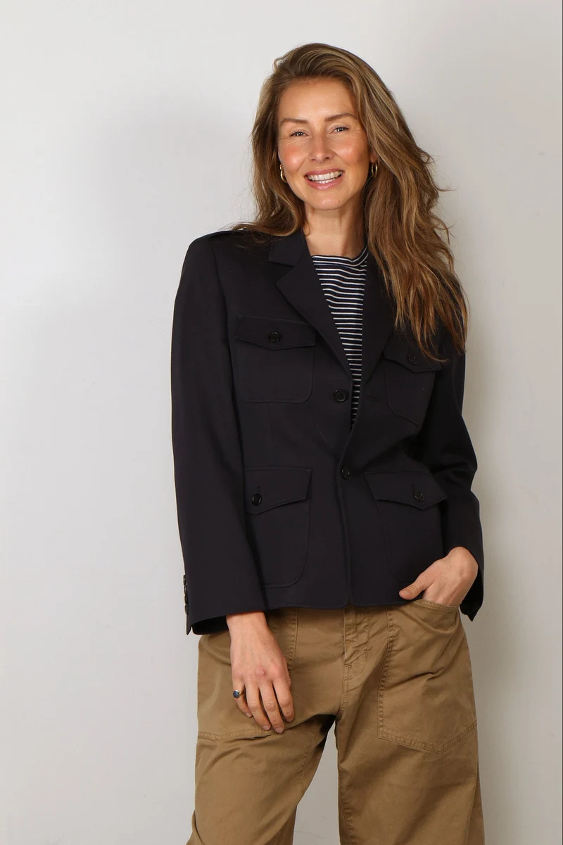 Nili Lotan - Jacket - Valera - Marine Blue