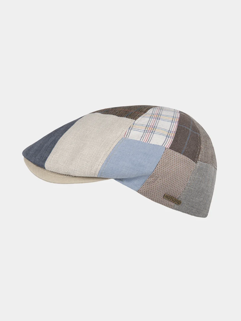 Owen - Katoenen patchwork pet - Blauw