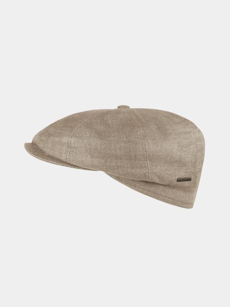 Cullum - Linnen flat cap - Beige