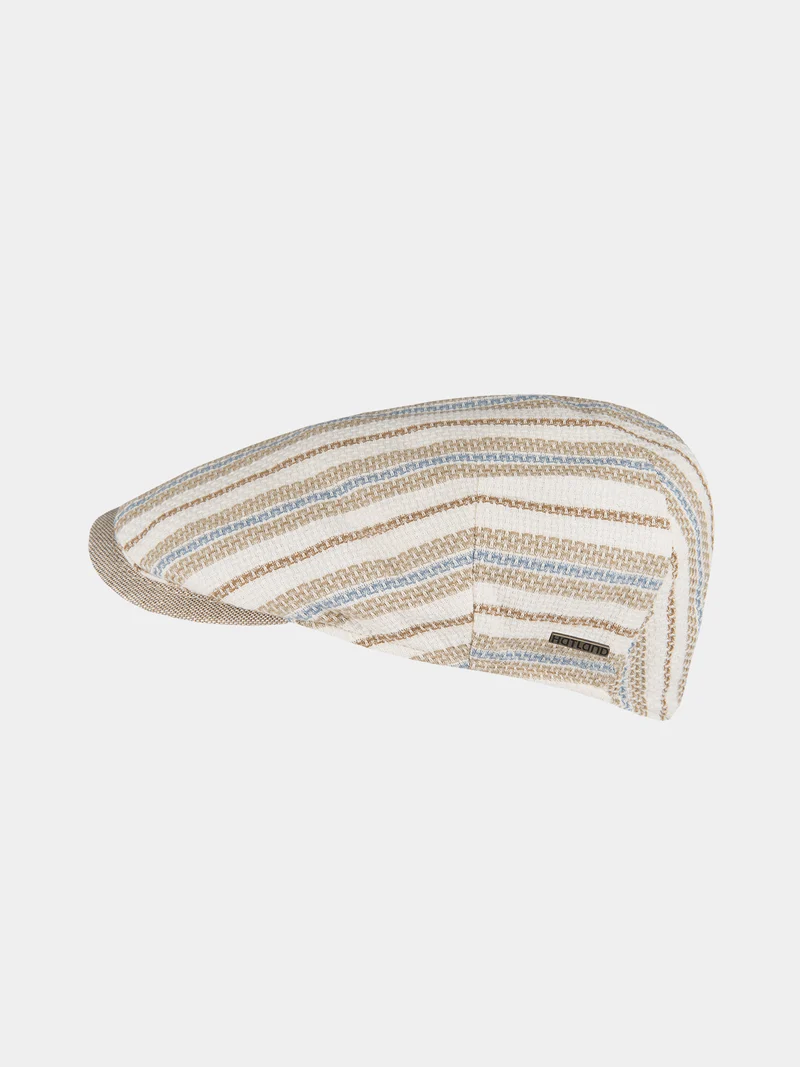 Camil - Katoenen flat cap - Beige