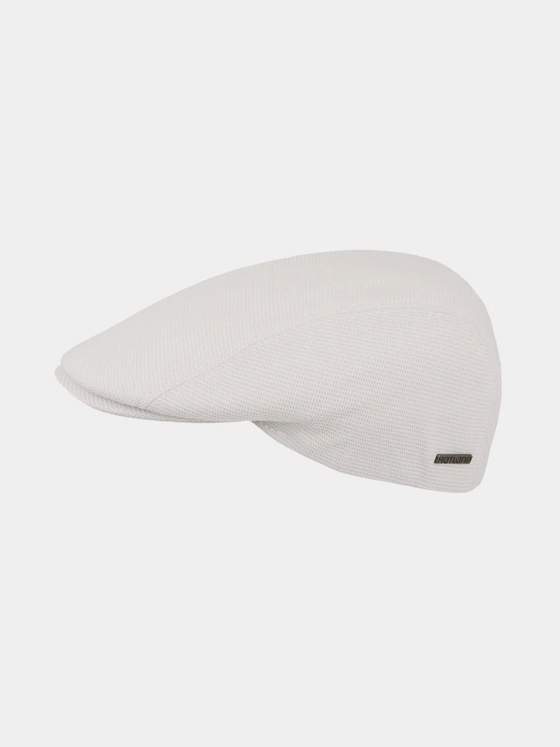 Club - Effen flat cap - Wit