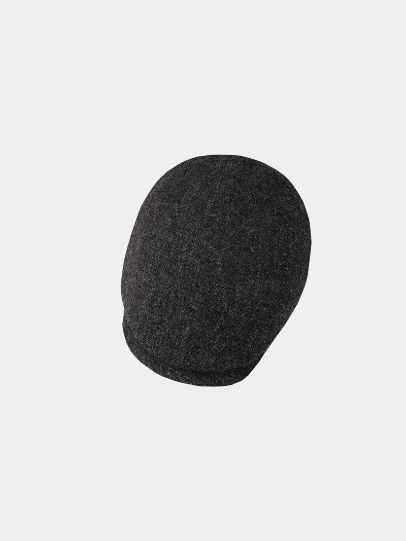 Cid - Wollen flatcap - Antraciet