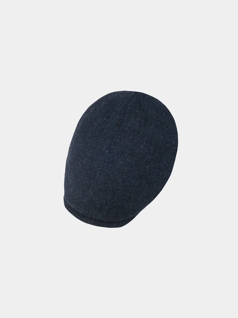 Cid - Wollen flatcap - Marine blauw