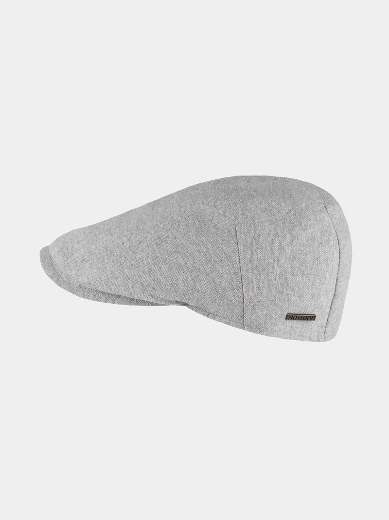 Davis Piqué - Katoenen flatcap - Grijs
