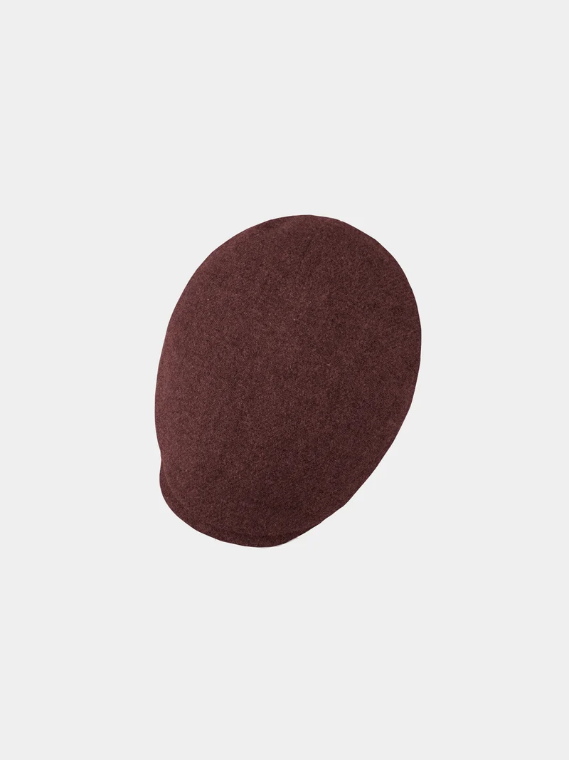 Cid - Wollen flatcap - Bordeaux rood