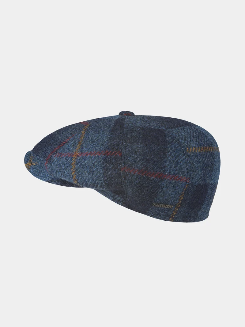 Danilo - Harris Tweed flatcap - Blauw