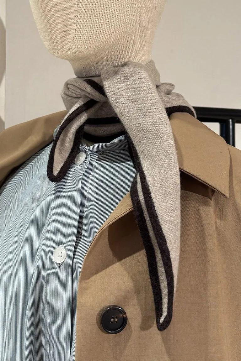 Lisa Yang - Sjaal - Chelsea - Sand / Dark Oak