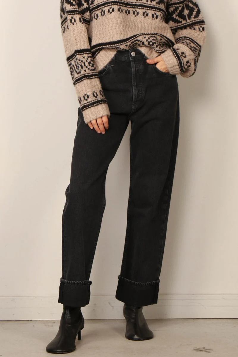 Agolde - Jeans - Fran jean - Black tea