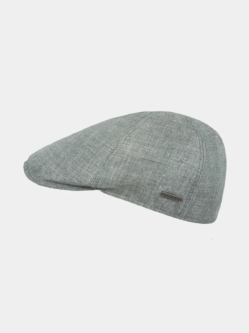 Enric - Linnen flat cap - Groen